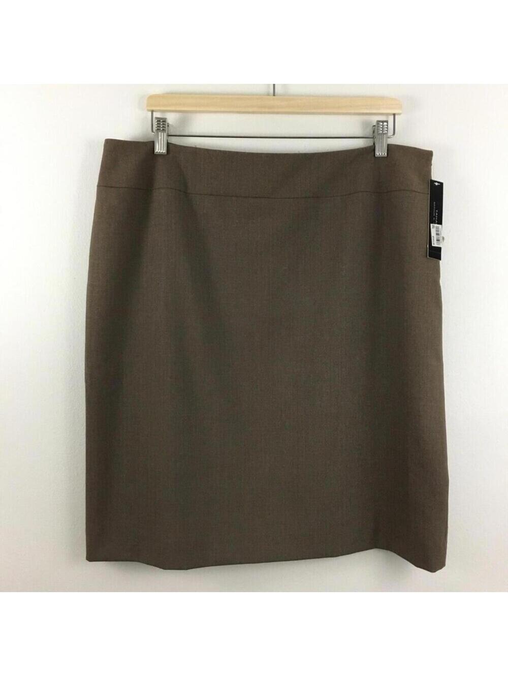 NEW Tahari Women’s Brown Career Skirt Size 16 ...